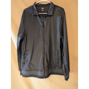 Athletic Works Men's Full Zip Track‎ Jacket Dark Gray Size L 42-44 Lightweight